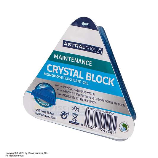FLOCULANTE GEL MONODOSIS ASTRALPOOL CRYSTALBLOCK